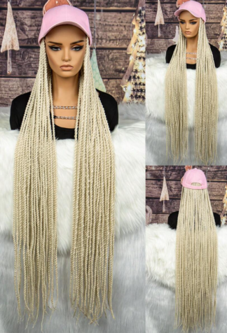 Boss 40″ Synthetic Twist Blonde Braids Wig Hat