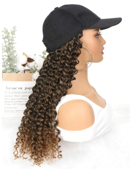Boss Curly 16" Synthetic Wig Hat - Image 4
