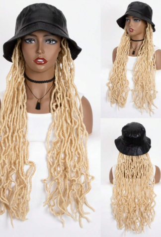 Blonde 24" Bucket Hat Wig
