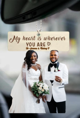 Personalized Car Hanging Ornament for Couples