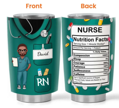 20oz Personalized Tumbler Cup Male - Image 4