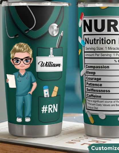 20oz Personalized Tumbler Cup Male